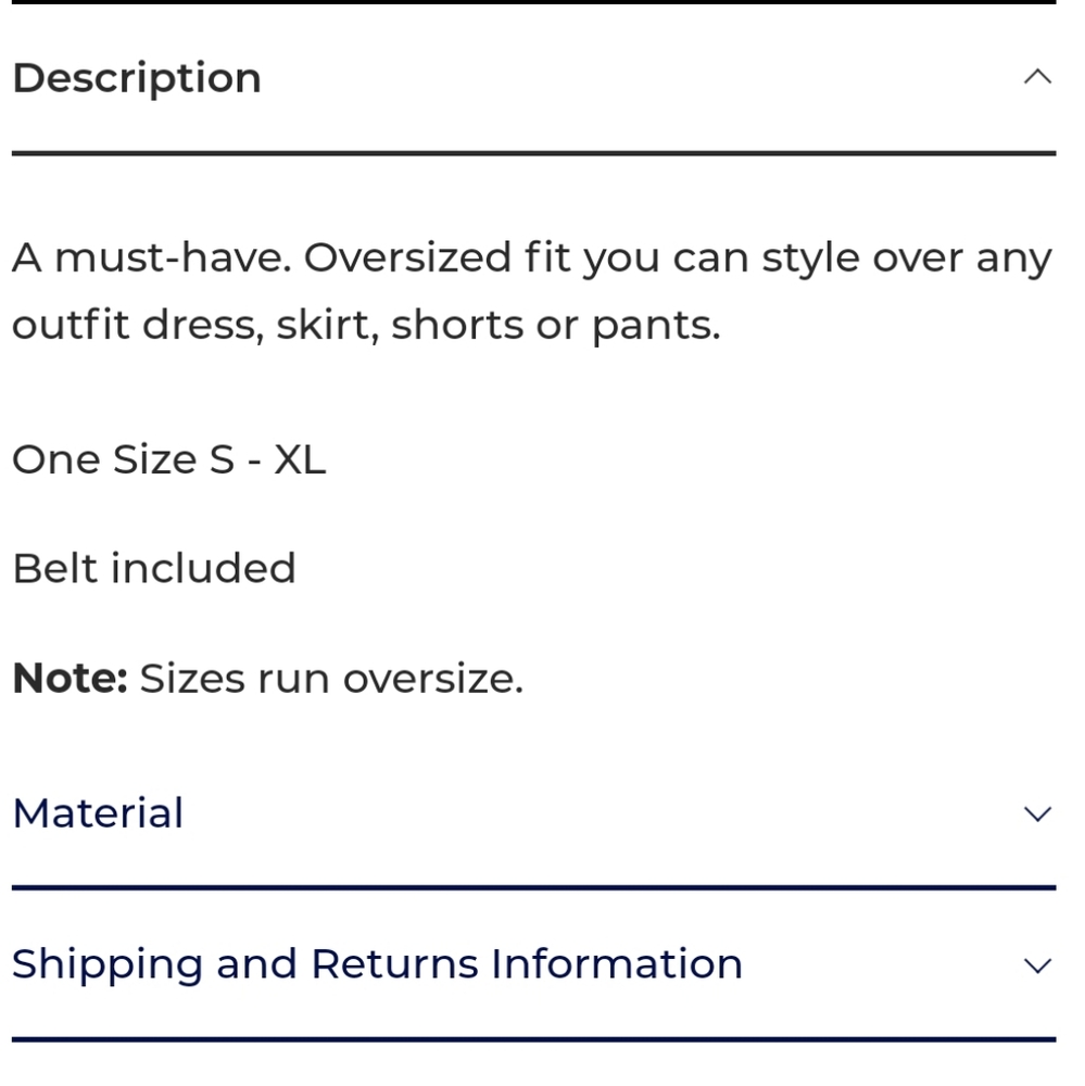 Oversized Multi-Pleated Cardigan Robe - Picture 4 of 4